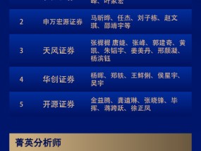 第六届新浪财经金麒麟石油石化行业最佳分析师：第一名长江证券马太研究团队