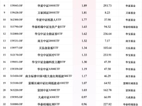 最受青睐ETF：12月25日南方中证1000ETF获净申购14.34亿元，华泰柏瑞中证2000ETF获净申购7.08亿元