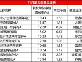 11月混合型基金红黑榜：北交所主题遥遥领先，多位知名基金经理颓势难逆转